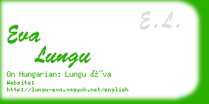 eva lungu business card